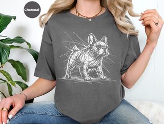 French Bulldog Sketch funny shirt - photo 6