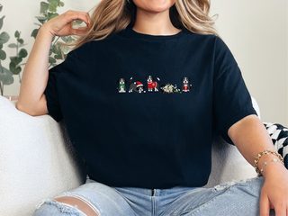 Festive Christmas Dogs Lineup funny shirt - photo 2