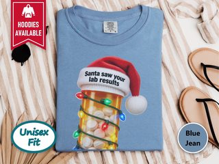 Santa Lab Results Pill Bottle funny shirt - photo 4