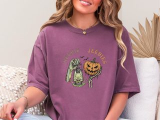 Zombie Lantern Pumpkin Heebie Jeebies funny shirt - photo 5