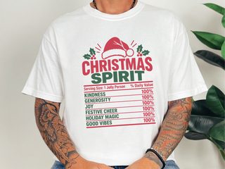 Christmas Spirit Nutrition Label6 funny shirt - photo 1