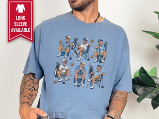 Laughing Golfer Whiskey Collage funny shirt - photo 6
