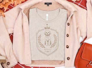Maltipoo Royal Crest doodle dog shirt - photo 8