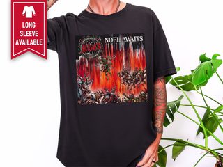 Sleigher Heavy Metal Noel Awaits funny shirt - photo 4