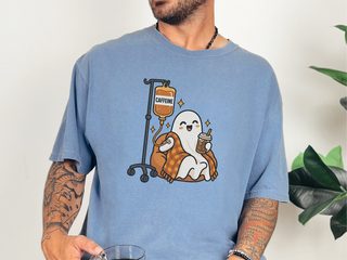 Cozy Caffeine Iv Ghost funny shirt - photo 4