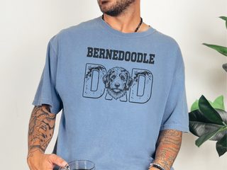 Comfort Colors Bernedoodle Dad doodle dog shirt - photo 5