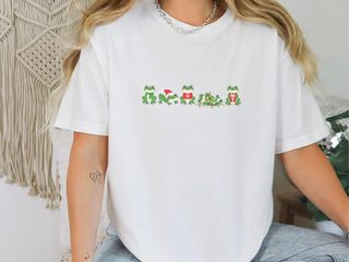 Sir Froggy Christmas Lineup funny shirt - photo 4