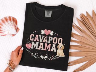 Comfort Colors Cavapoo Mama doodle dog shirt - photo 2