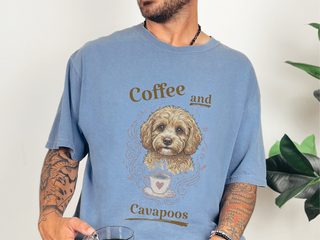 Coffee And Cavapoos doodle dog shirt - photo 5