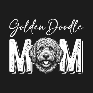 Comfort Colors Golden Doodle Mom T-Shirt for Fluffy Dog Owners