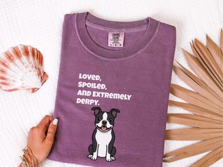 Derpy Boston Terrier doodle dog shirt - photo 5