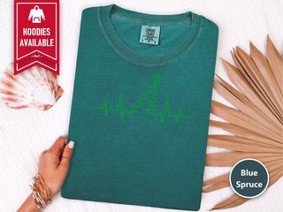 Grandpa Christmas Tree Heartbeat funny shirt - photo 8