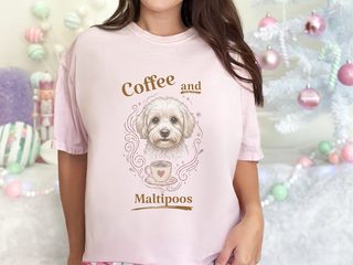 Coffee And Maltipoos doodle dog shirt - photo 3