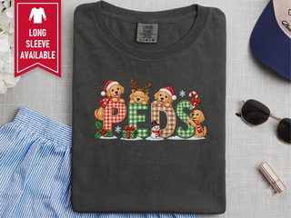 Christmas Peds Golden Retriever Puppies funny shirt - photo 4
