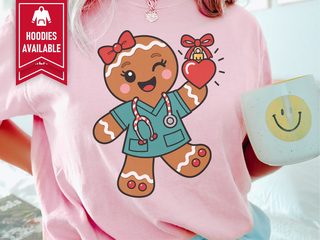 Gingerbread Nurse Heart Ornament - photo 1