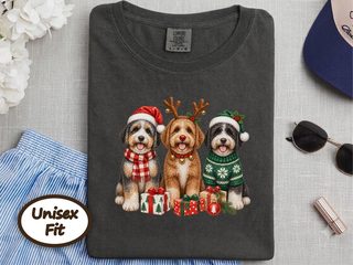 Festive Aussiedoodle Trio doodle dog shirt - photo 3
