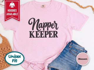 Napper Keeper Script Typography funny shirt - photo 3