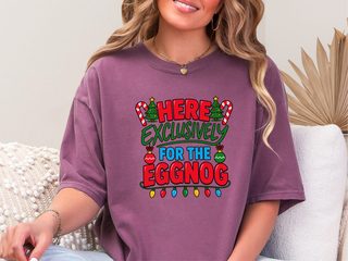 Festive Eggnog Christmas Typography funny shirt - photo 4