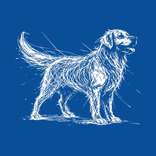 Golden Retriever Sketch Shirt - Loyal Family Dog Tee Gift for Dog