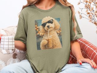 Maltipoo Iced Coffee Cool Dog doodle dog shirt - photo 5