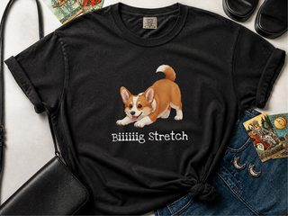 Corgi Big Stretch doodle dog shirt - photo 2