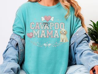 Comfort Colors Cavapoo Mama doodle dog shirt - photo 8