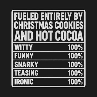 Christmas Cookies Hot Cocoa Label Funny Christmas Shirt Holiday Top