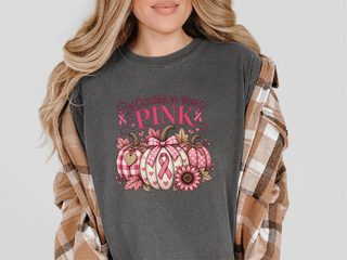 Pink Ribbon Autumn Pumpkins funny shirt - photo 6