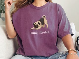 Pug Big Stretch doodle dog shirt - photo 4