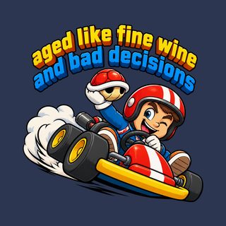 Kart Racer Bad Decisions Vintage Wash Comfort Colors 1717 T-Shirt