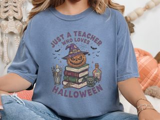 Just A Teacher Who Loves Halloween_3 funny shirt - photo 5