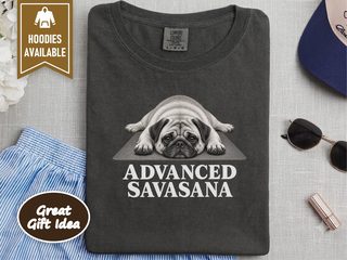 Pug Advanced Savasana Yoga doodle dog shirt - photo 4