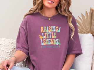 Raising Little Legends Boy Mom Club funny shirt - photo 4