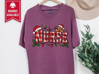 Christmas Nurse Gingerbread Plaid funny shirt - photo 6