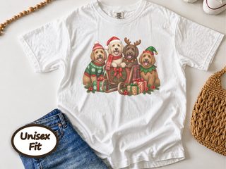 Christmas Labradoodles Sleigh Group doodle dog shirt - photo 1