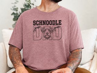 Schnoodle Dad doodle dog shirt - photo 7