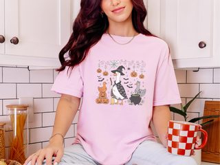 Witch Goose Ducks Halloween funny shirt - photo 4