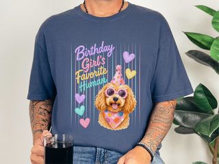 Birthday Girl's Favorite Human Goldendoodle doodle dog shirt - photo 8