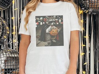 Raccoon Dracula Halloween Candy Bucket funny shirt - photo 1
