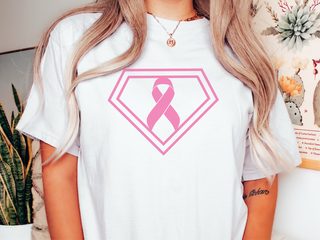 Superwoman Breast Cancer funny shirt - photo 1