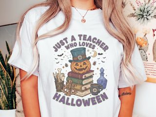Just A Teacher Who Loves Halloween_4 funny shirt - photo 1