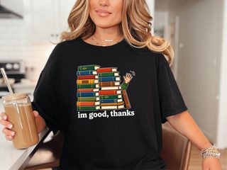 Book Wall Waving Hand funny shirt - photo 3