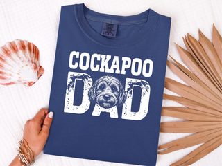 Comfort Colors Cockapoo Dad doodle dog shirt - photo 7