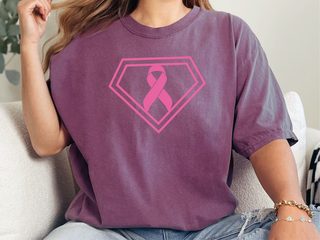 Superwoman Breast Cancer funny shirt - photo 4