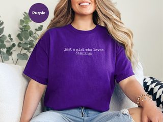 Just A Girl Who Loves Camping funny shirt - photo 6