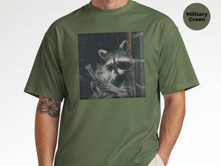 Raccoon Hitting A Bong funny shirt - photo 8
