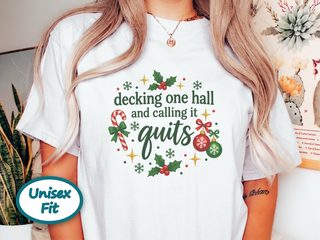 Decking One Hall Festive Lettering funny shirt - photo 1