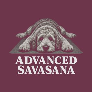 Labradoodle Advanced Savasana Yoga Dog Lover Shirt Funny Fitness Tee