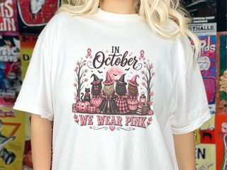 Pink Witches Breast Cancer Squad funny shirt - photo 1