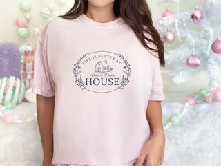 Life Is Better At House Nana Papa's funny shirt - photo 3